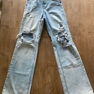 Distressed Flare/Bootcut Jeans